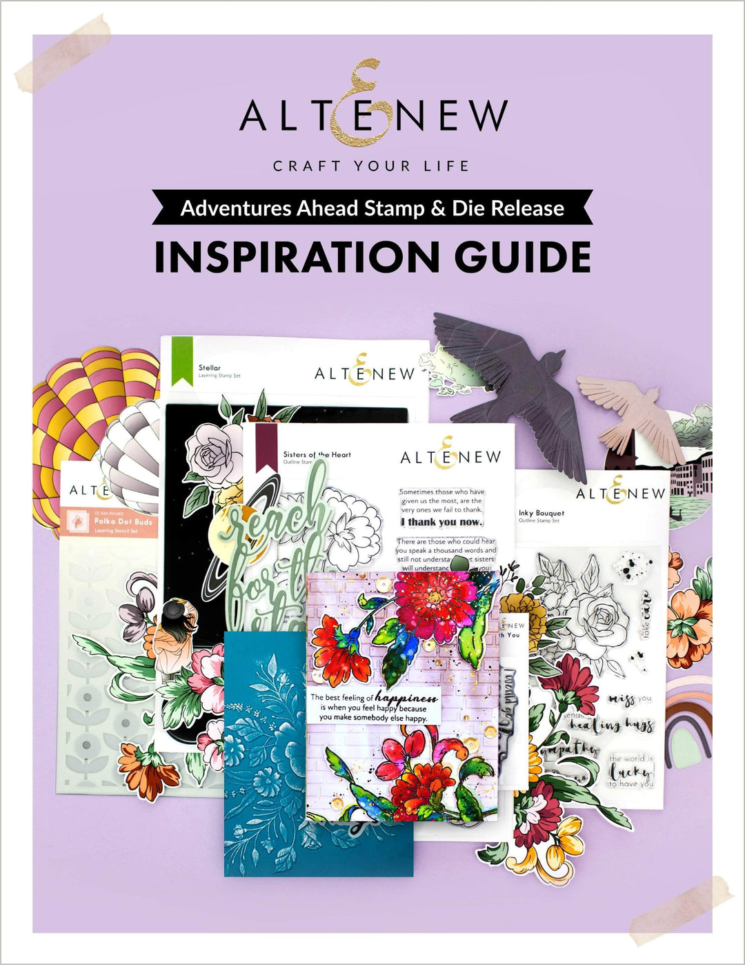 55Printing.com Printed Media Adventures Ahead Stamp & Die Release Inspiration Guide