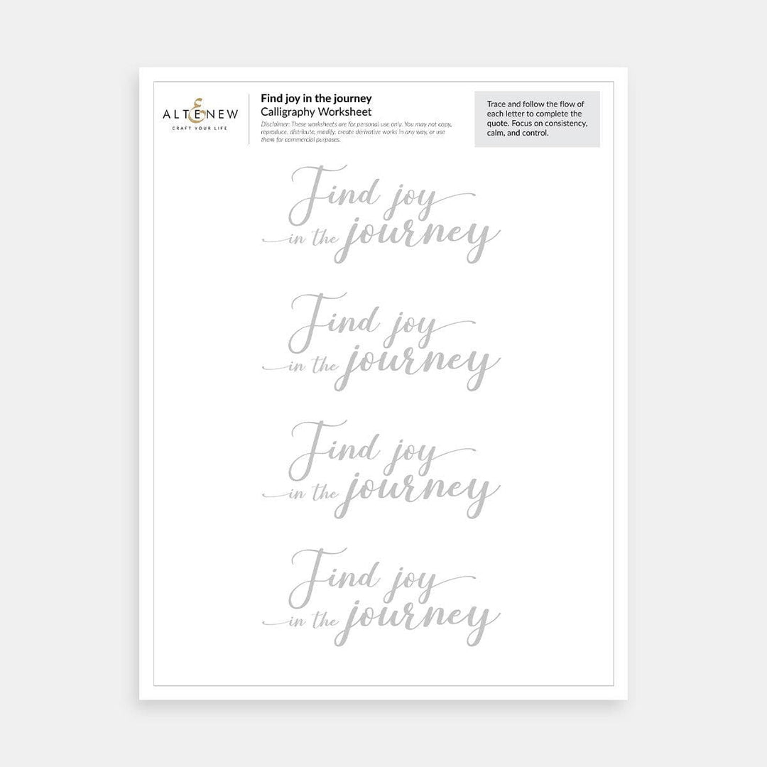 Travel-Inspired Calligraphy Worksheets (Printed) – Brush Lettering for Beginners!