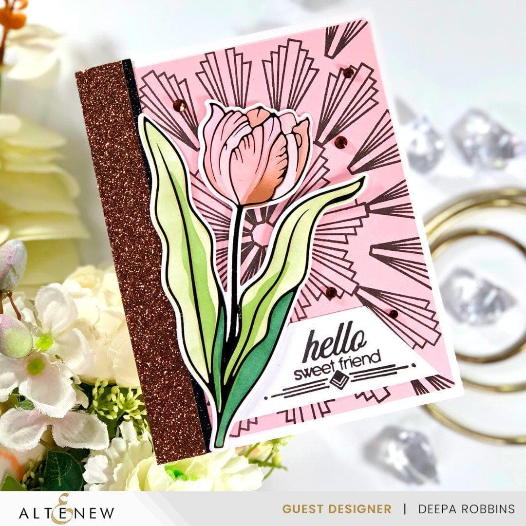 Part A-Glitz Art Craft Co.,LTD Spark Joy Bundle Spark Joy: Blushing Tulip & Add-On Die Bundle