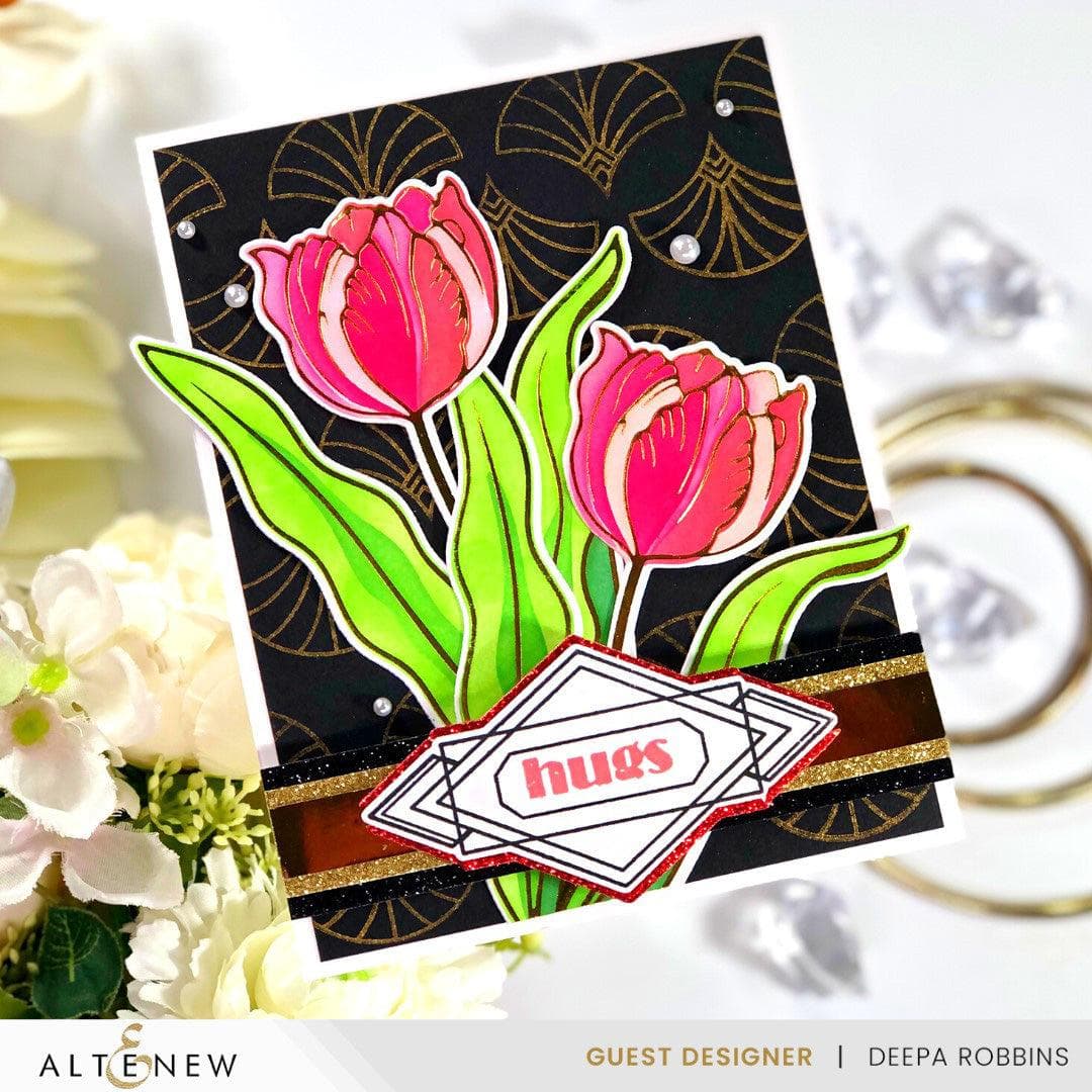 Part A-Glitz Art Craft Co.,LTD Spark Joy Bundle Spark Joy: Blushing Tulip & Add-On Die Bundle