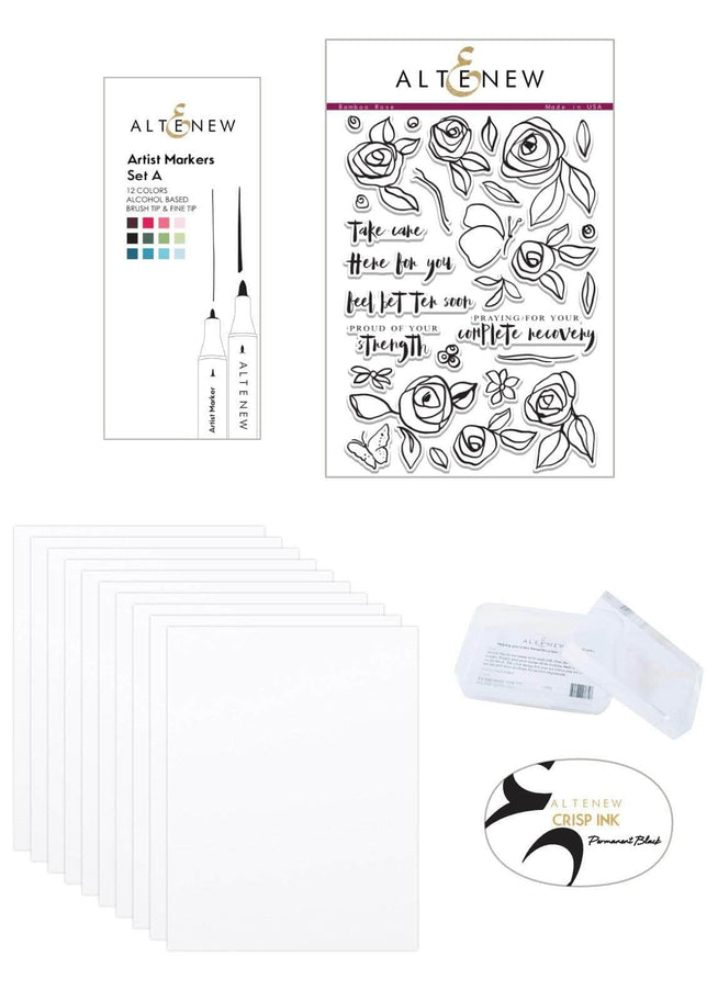 Altenew Stamp & Alcohol Marker Bundle Coloring Starter Kit A