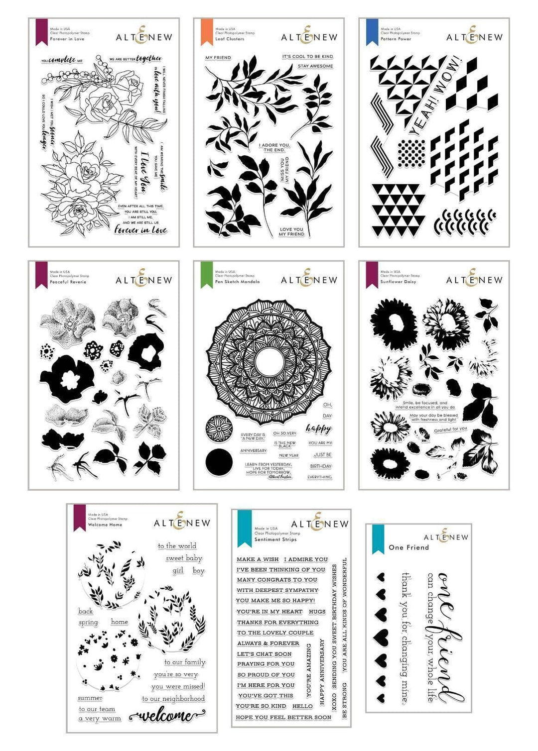 Altenew Stamp Bundle A Welcome Reverie Stamp Bundle