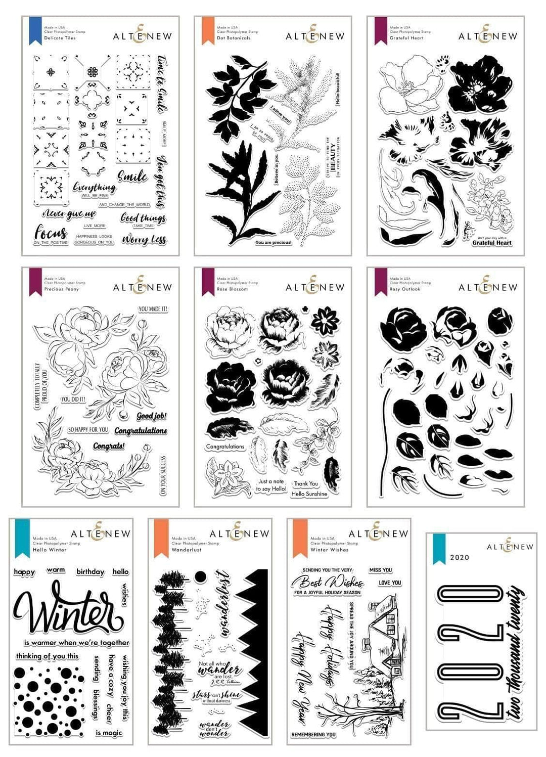 Altenew Stamp Bundle October 2019 Stamp Bundle