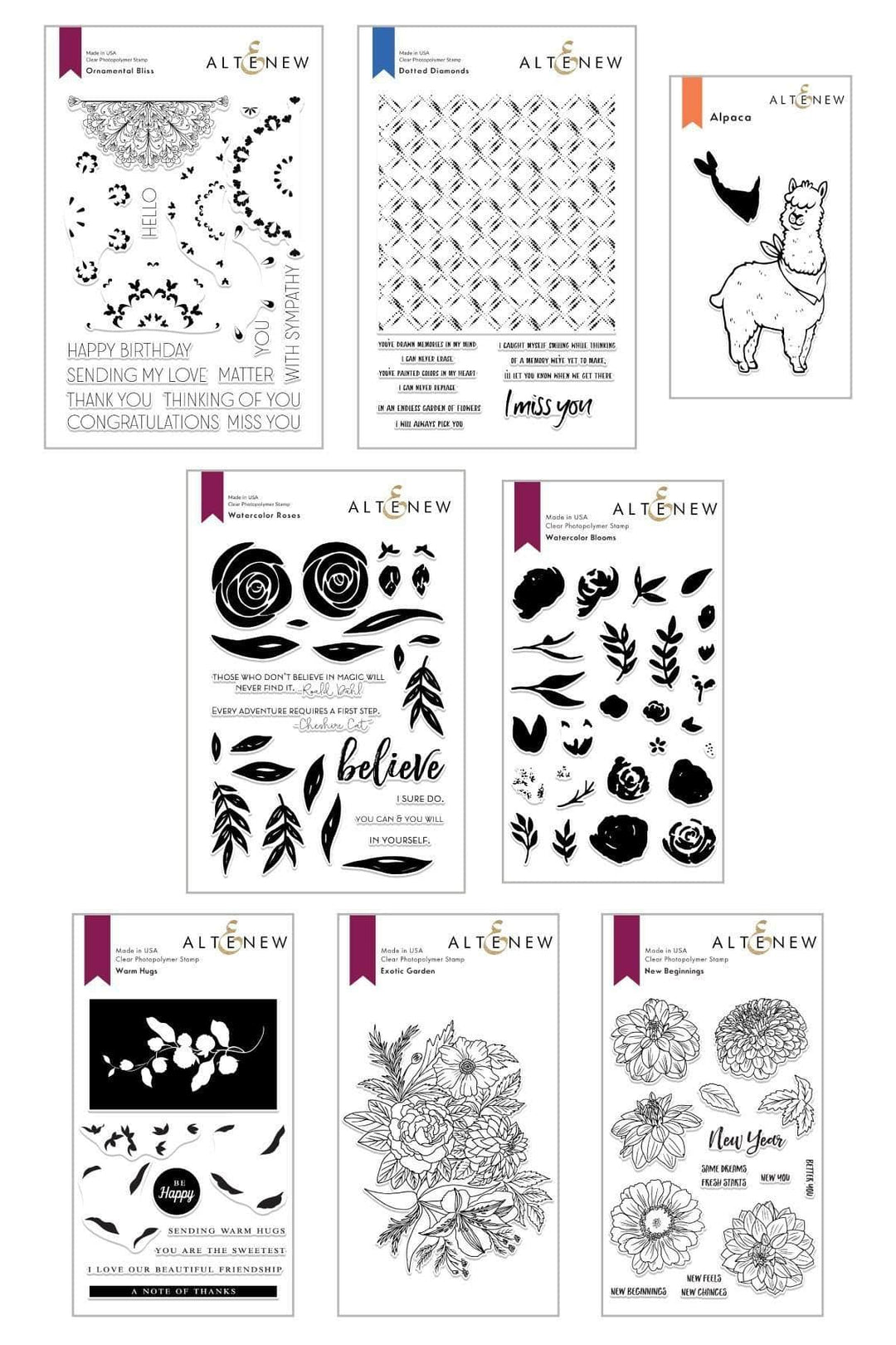 Altenew Stamp Bundle Blissful Beginnings Stamp Bundle