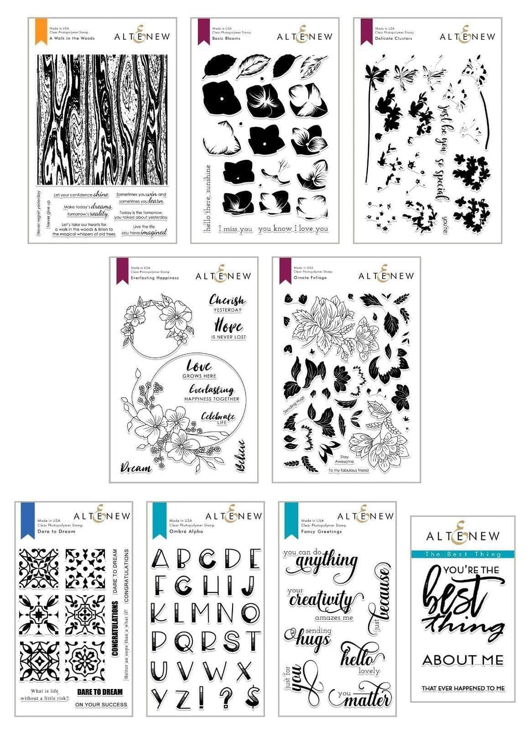 Altenew Stamp Bundle Z - Nature Trail Stamp Bundle