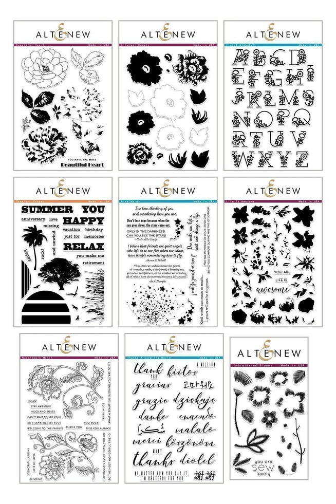 Altenew Stamp Bundle Sew in Love Stamp Bundle