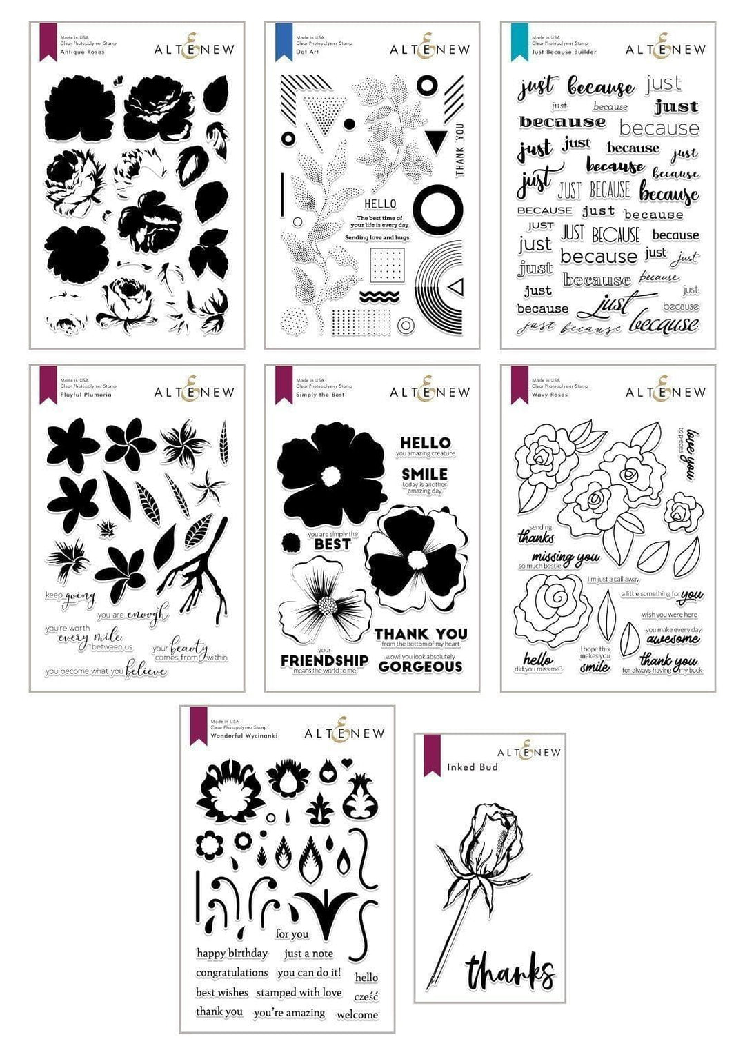 Altenew Stamp Bundle Z - Stamped & Sketched Stamp Bundle