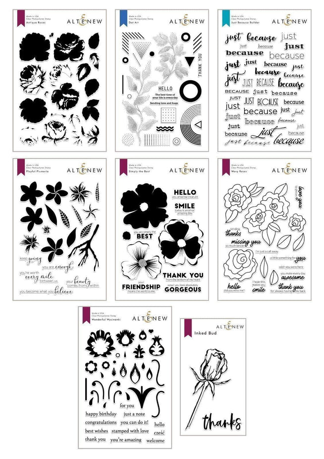 Altenew Stamp Bundle Z - Stamped & Sketched Stamp Bundle
