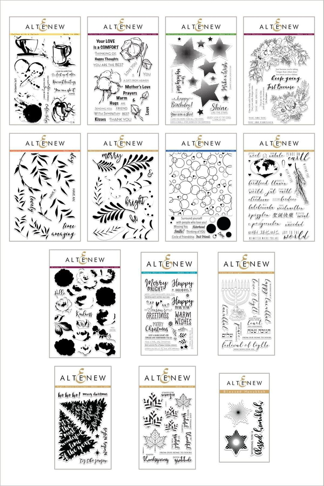 Altenew Stamp Bundle Tis the Season Stamp Bundle