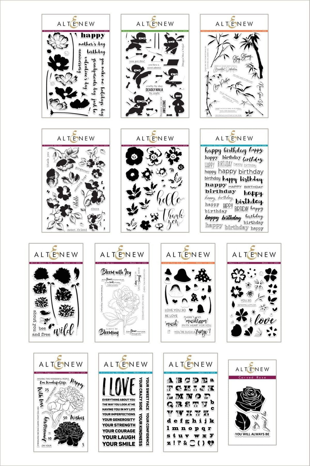 Altenew Stamp Bundle Z - Unique and Lovely Stamp Bundle