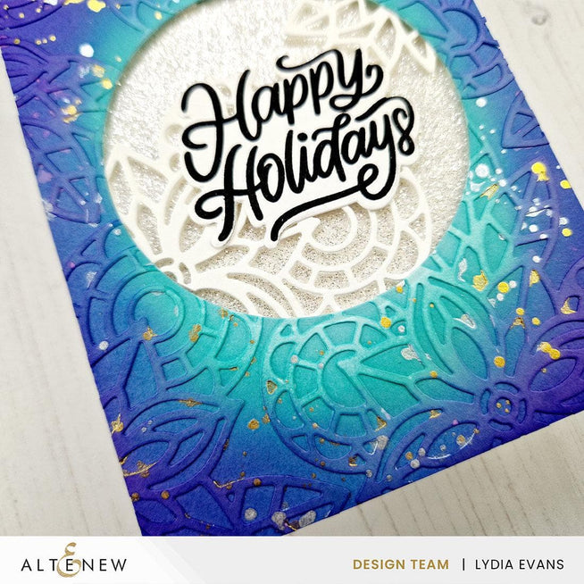Altenew Wrapped With Love stamp, die, and Betterpress plate bundle for creative card making and paper crafting projects.