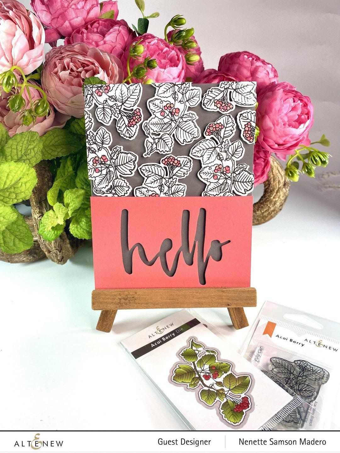 Altenew Stamp & Die Bundle Acai Berry Branch Stamp & Die Bundle