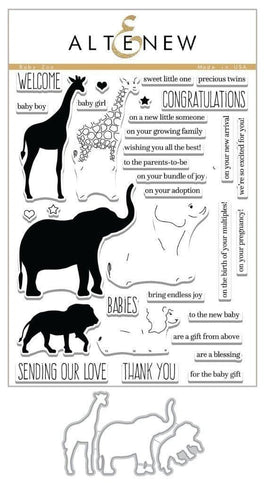 Altenew Stamp & Die Bundle Baby Zoo Stamp & Die Bundle