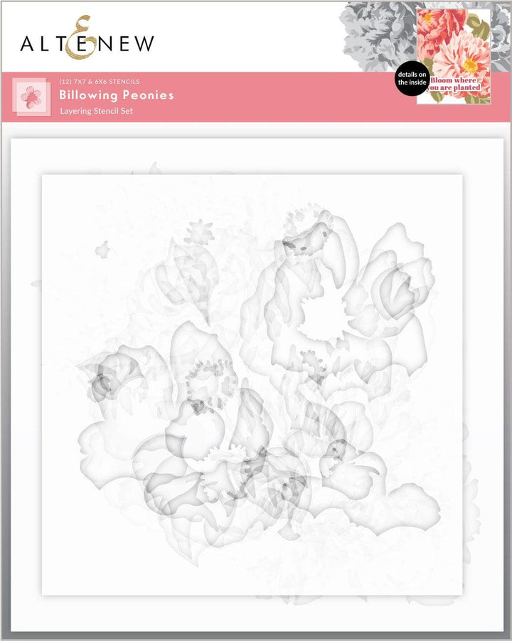 Altenew Stamp & Die Bundle Billowing Peonies
