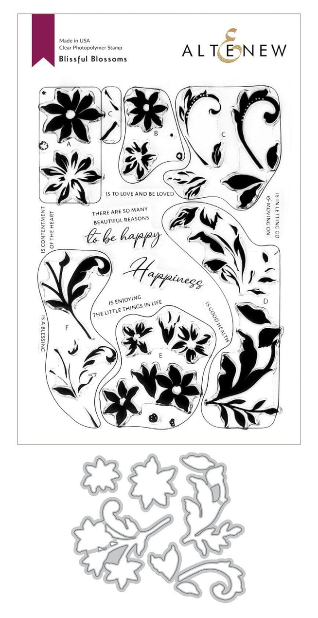 Altenew Stamp & Die Bundle Blissful Blossoms Stamp & Die Bundle