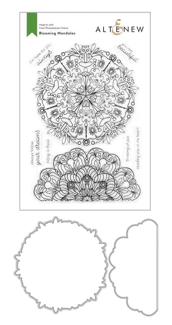 Altenew Stamp & Die Bundle Blooming Mandalas Stamp & Die Bundle