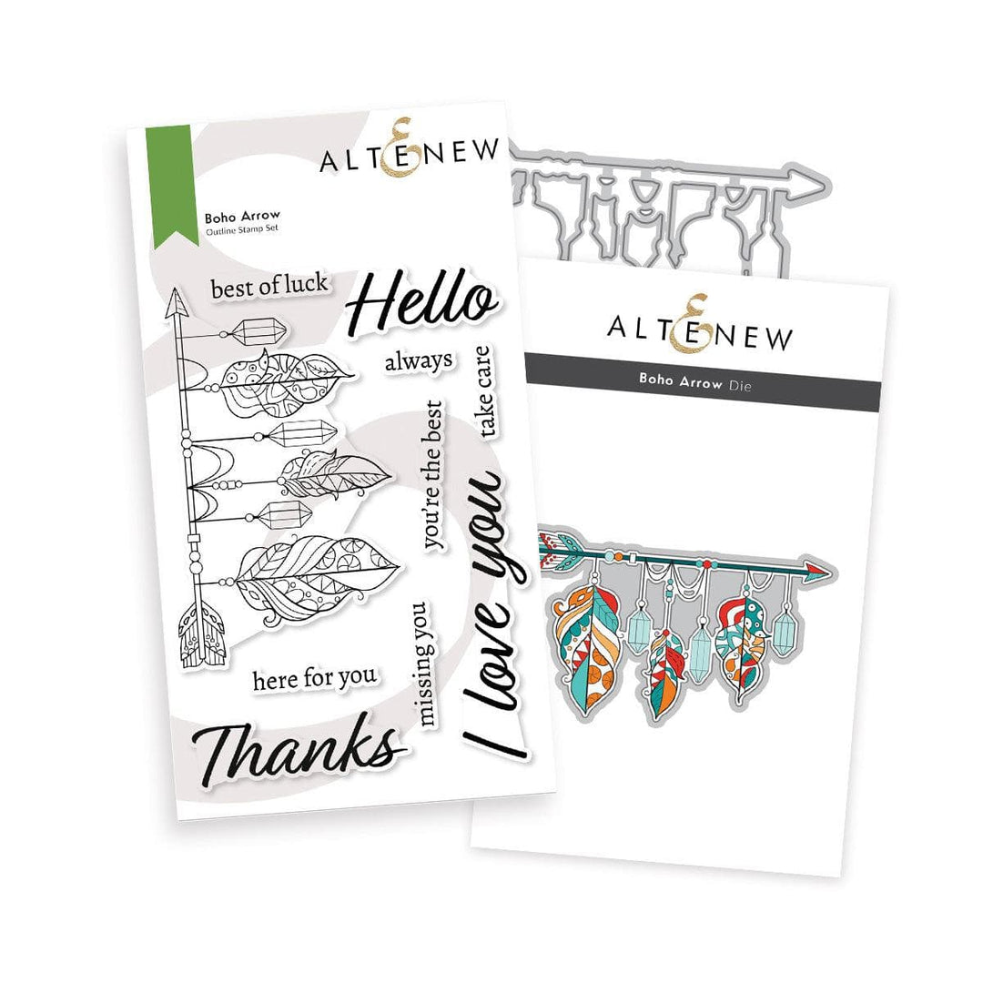 Altenew Stamp & Die Bundle Boho Arrow