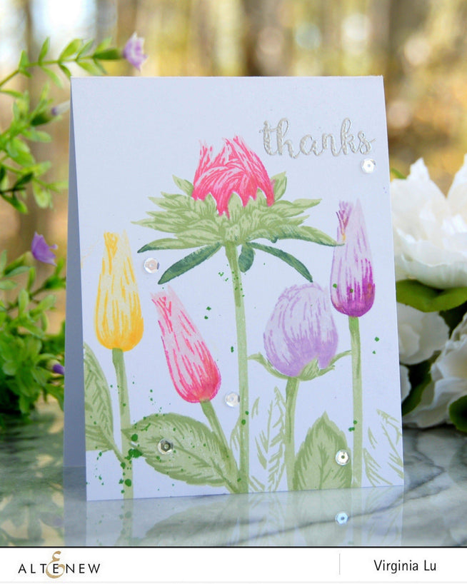 Altenew Stamp & Die Bundle Budding Thanks Stamp & Die Bundle