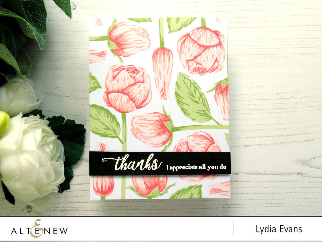 Altenew Stamp & Die Bundle Budding Thanks Stamp & Die Bundle