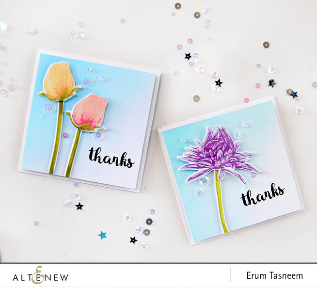 Altenew Stamp & Die Bundle Budding Thanks Stamp & Die Bundle