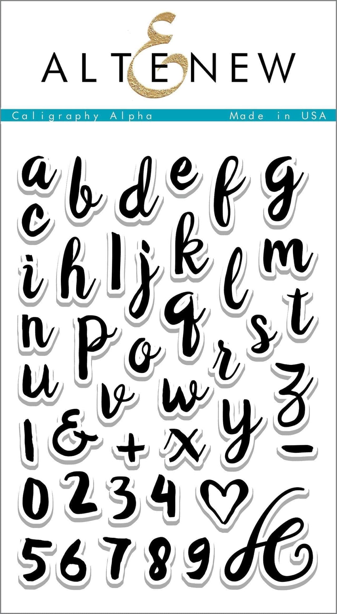 Photocentric Clear Stamps Calligraphy Alpha Stamp Set
