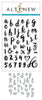 Altenew Stamp & Die Bundle Calligraphy Alpha