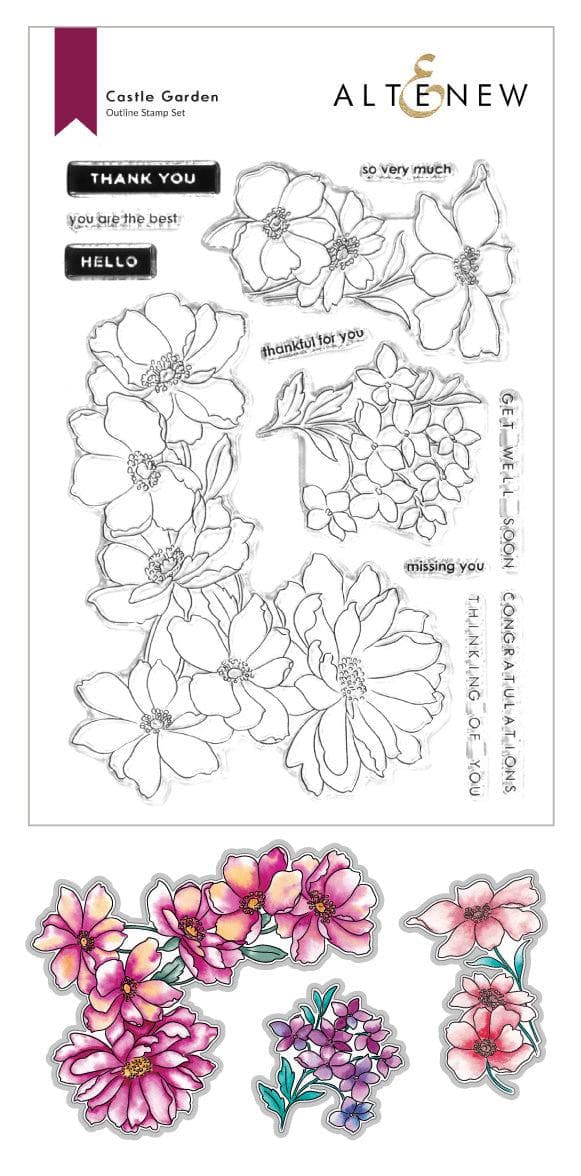 Altenew Stamp & Die Bundle Castle Garden Stamp & Die Bundle