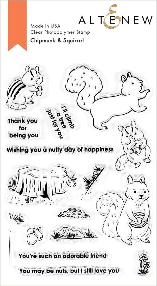 Altenew Stamp & Die Bundle Chipmunk Squirrel