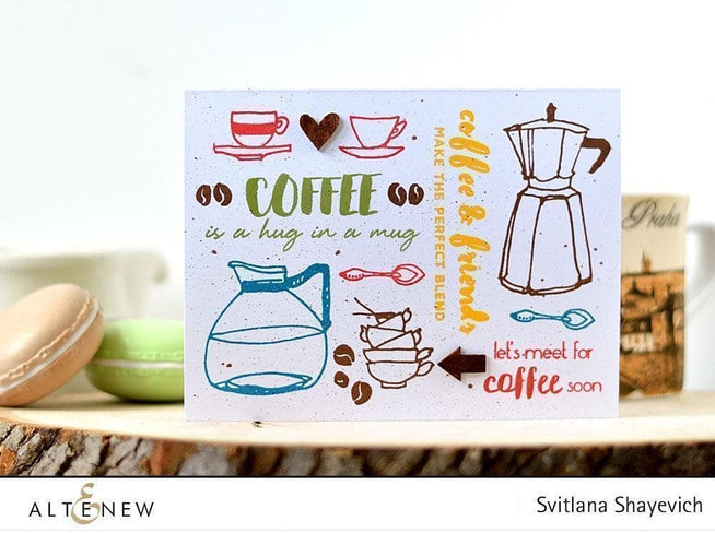 Altenew Stamp & Die Bundle Coffeeholic Stamp & Die Bundle