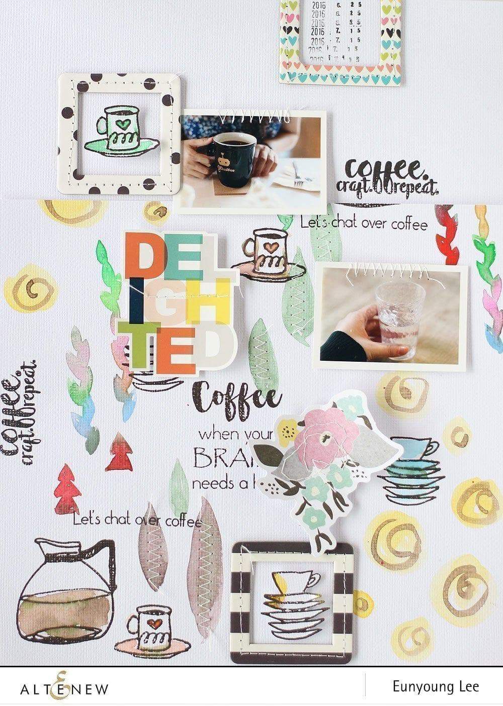 Altenew Stamp & Die Bundle Coffeeholic Stamp & Die Bundle