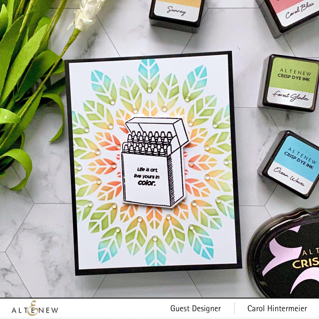 Altenew Stamp & Die Bundle Colorful Crayons Stamp & Die Bundle