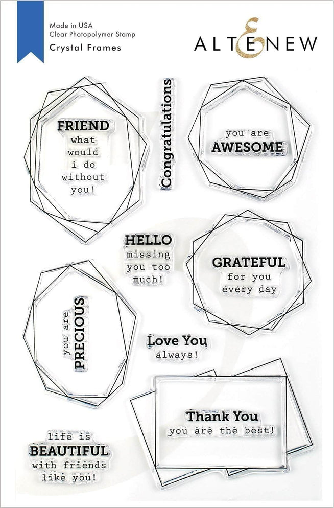 Altenew Stamp & Die Bundle Crystal Frames