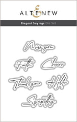 Altenew Stamp & Die Bundle Elegant Sayings