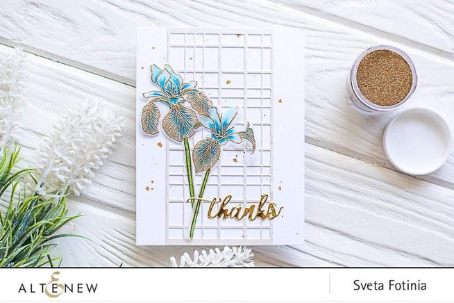 Altenew Stamp & Die Bundle Enchanted Iris Stamp & Die Bundle
