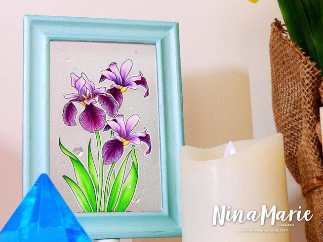 Altenew Stamp & Die Bundle Enchanted Iris Stamp & Die Bundle