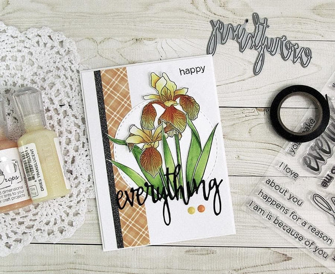Altenew Stamp & Die Bundle Enchanted Iris Stamp & Die Bundle