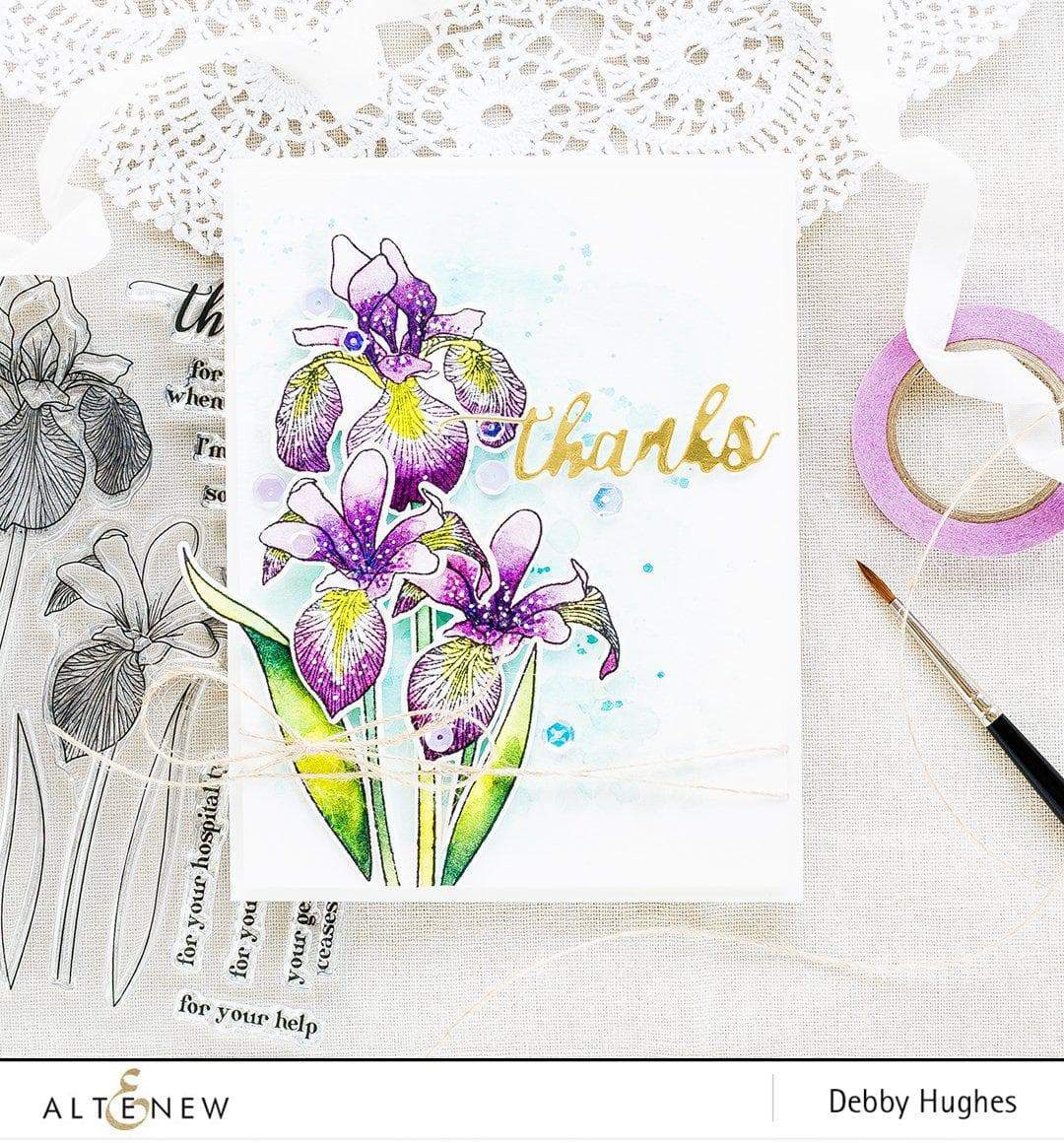 Altenew Stamp & Die Bundle Enchanted Iris Stamp & Die Bundle