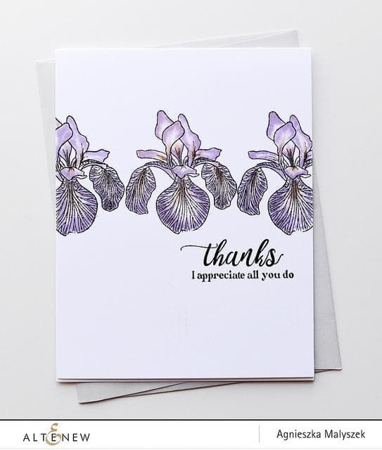 Altenew Stamp & Die Bundle Enchanted Iris Stamp & Die Bundle