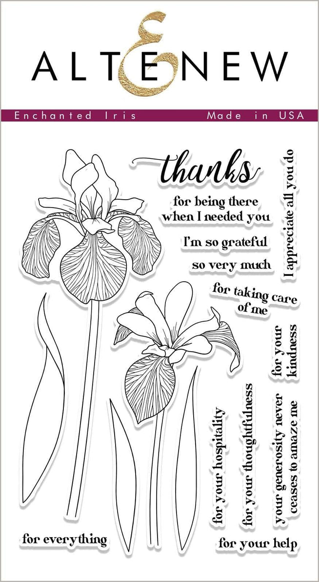 Altenew Stamp & Die Bundle Enchanted Iris