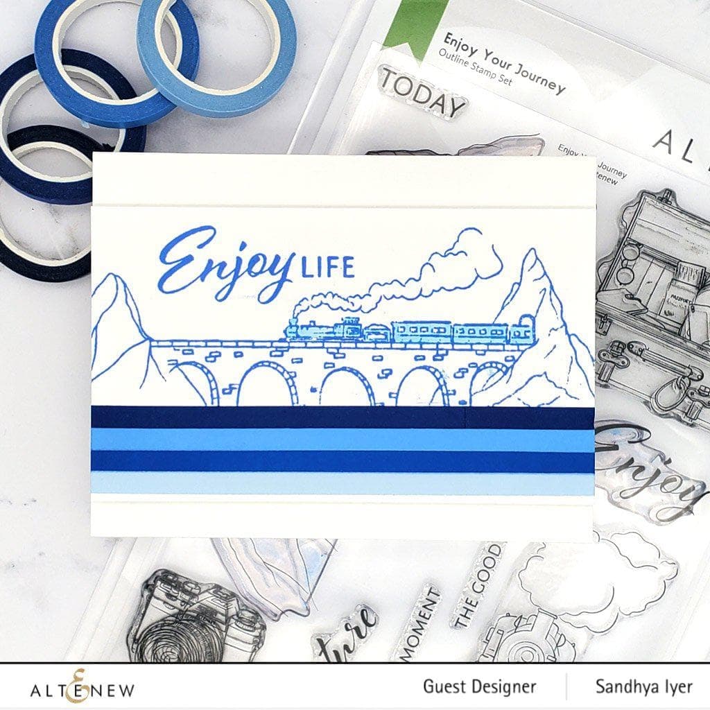 Altenew | Card Making, Scrapbooking & Paper-Crafting Supplies! Stamp & Die Bundle Enjoy Your Journey Stamp & Die Bundle