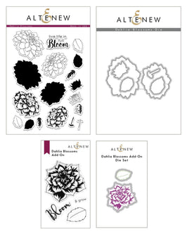 Altenew Stamp & Die Bundle Fan Favorites: Dahlia Blossoms Complete Stamp & Die Bundle
