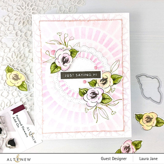 Altenew Stamp & Die Bundle Fan Favorites: Painted Flowers Complete Stamp & Die Bundle