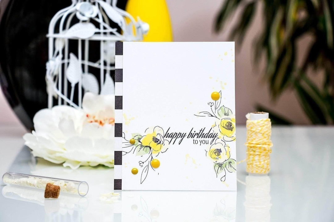 Altenew Stamp & Die Bundle Fan Favorites: Painted Flowers Complete Stamp & Die Bundle