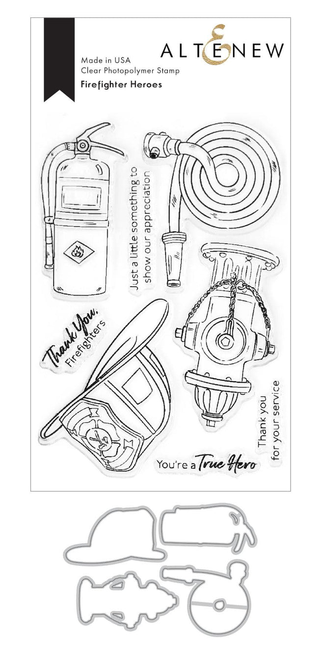Altenew Stamp & Die Bundle Firefighter Heroes Stamp & Die Bundle