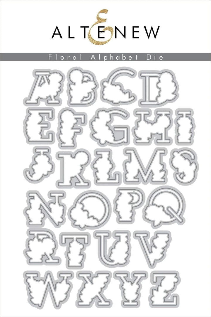 Altenew Stamp & Die Bundle Floral Alphabet