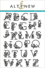 Altenew Stamp & Die Bundle Floral Alphabet