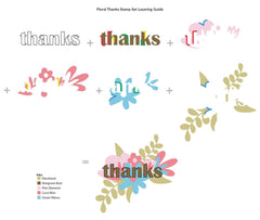 Altenew Stamp & Die Bundle Floral Thanks Stamp & Die Bundle