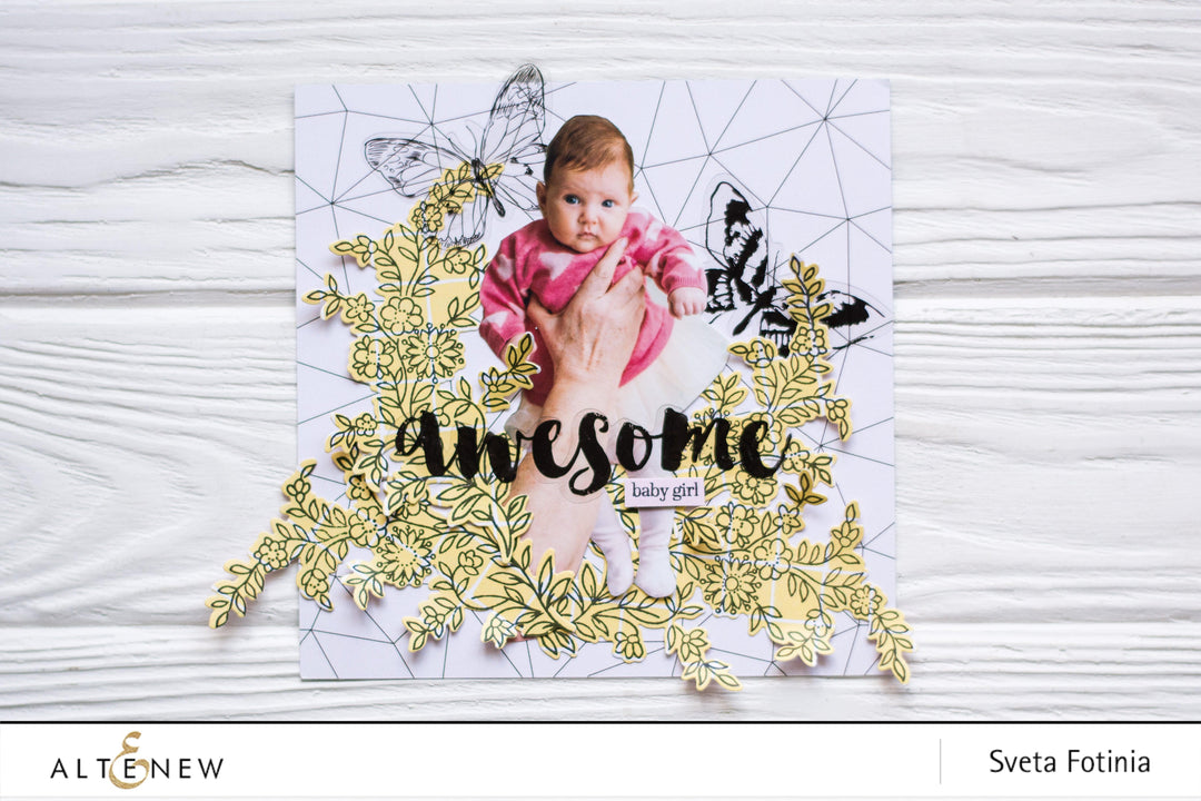Altenew Stamp & Die Bundle Flower Vine Stamp & Die Bundle