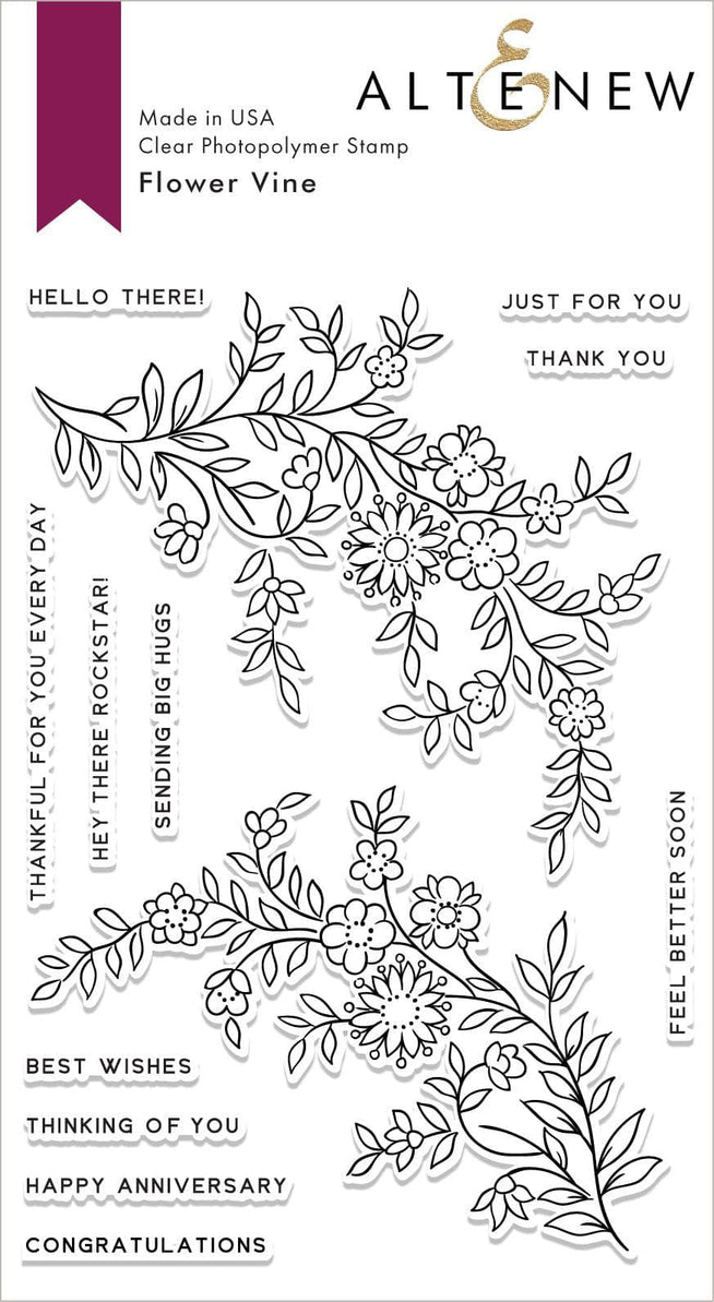 Altenew Stamp & Die Bundle Flower Vine Stamp & Die Bundle