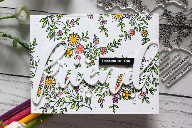 Altenew Stamp & Die Bundle Flower Vine Stamp & Die Bundle